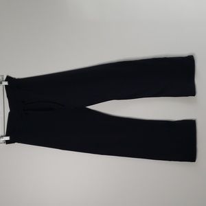 Prana Breathe cross-over front yoga pants black drawstring‎ waist size small